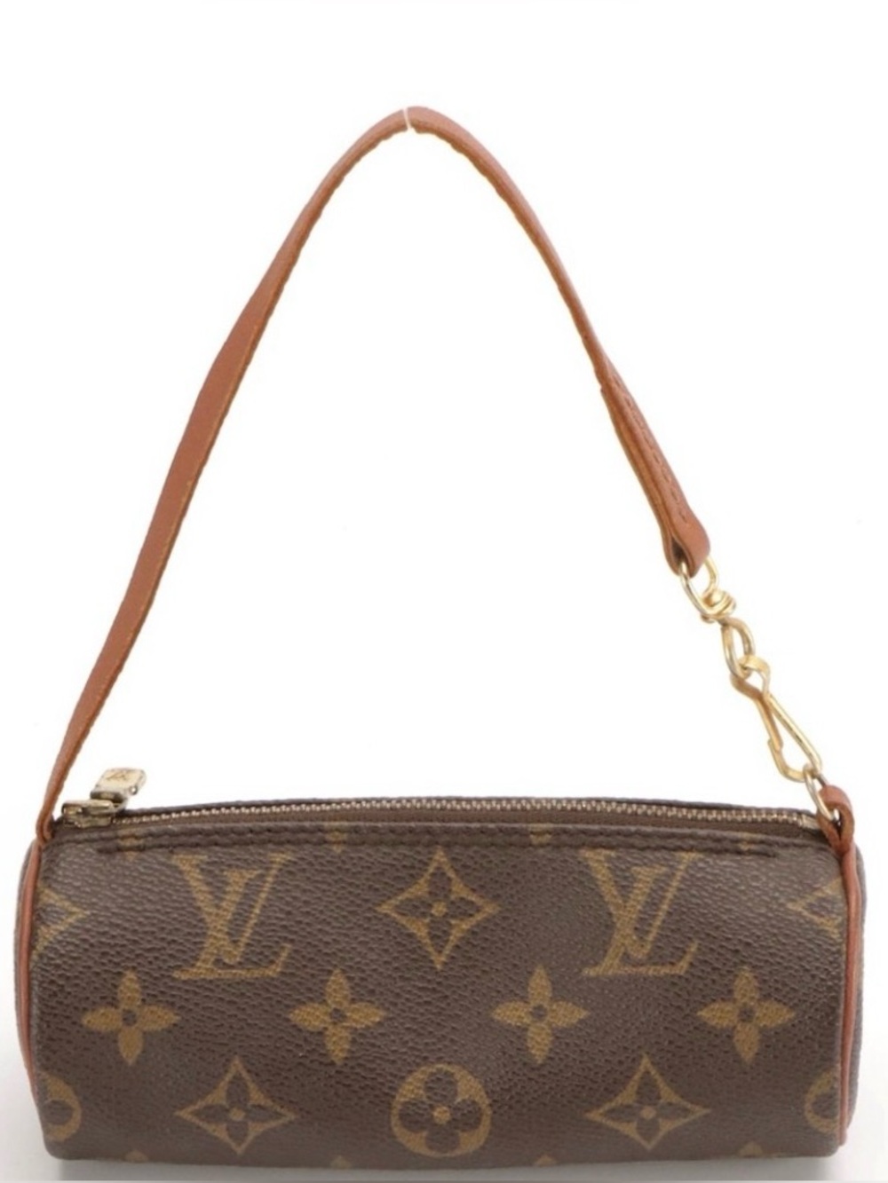 Louis Vuitton Papillon Pochette in Monogram Canvas and Vachetta Leather